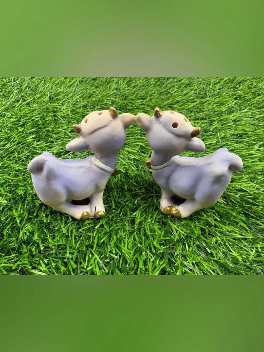 Vintage Victoria Ceramics Ceramic Cow Salt and Pepper Shakers